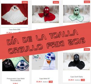 productos en nuestra web con descuentos y banner día orgullo friki 2016