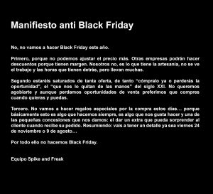 manifiesto anti black friday
