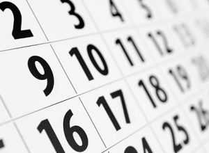 imagen de una hoja de calendario