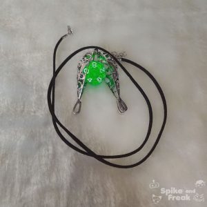 Colgante portadados lágrima abierto