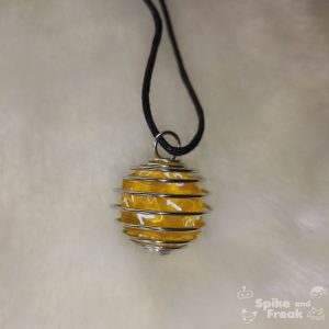 Dado espiral grande amarillo