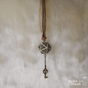 Colgante steampunk D20