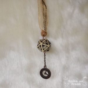Colgante steampunk D20